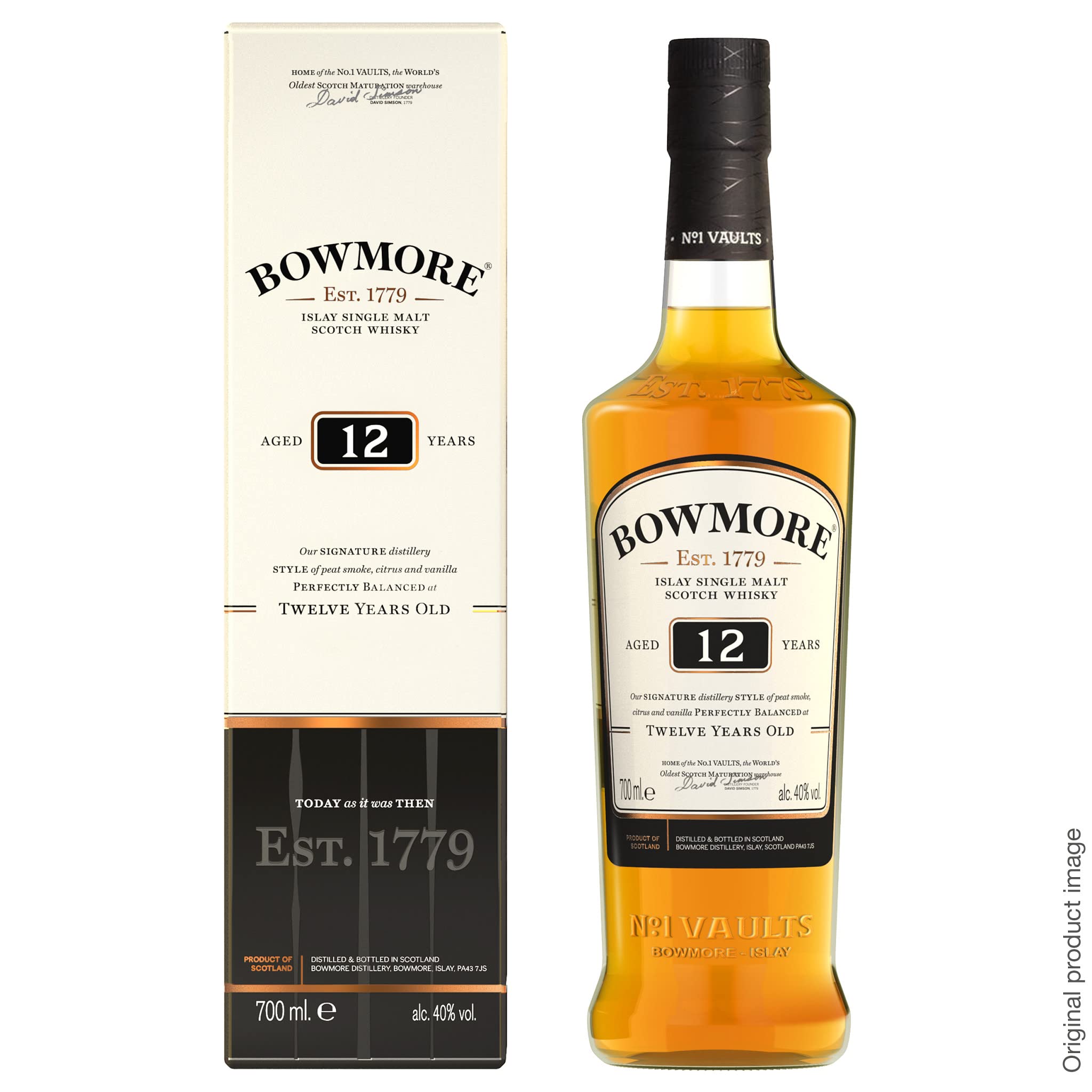 Whisky Scotch Bowmore 12 anos, 750ml | Amazon.com.br